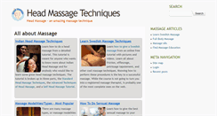 Desktop Screenshot of head-massage.net